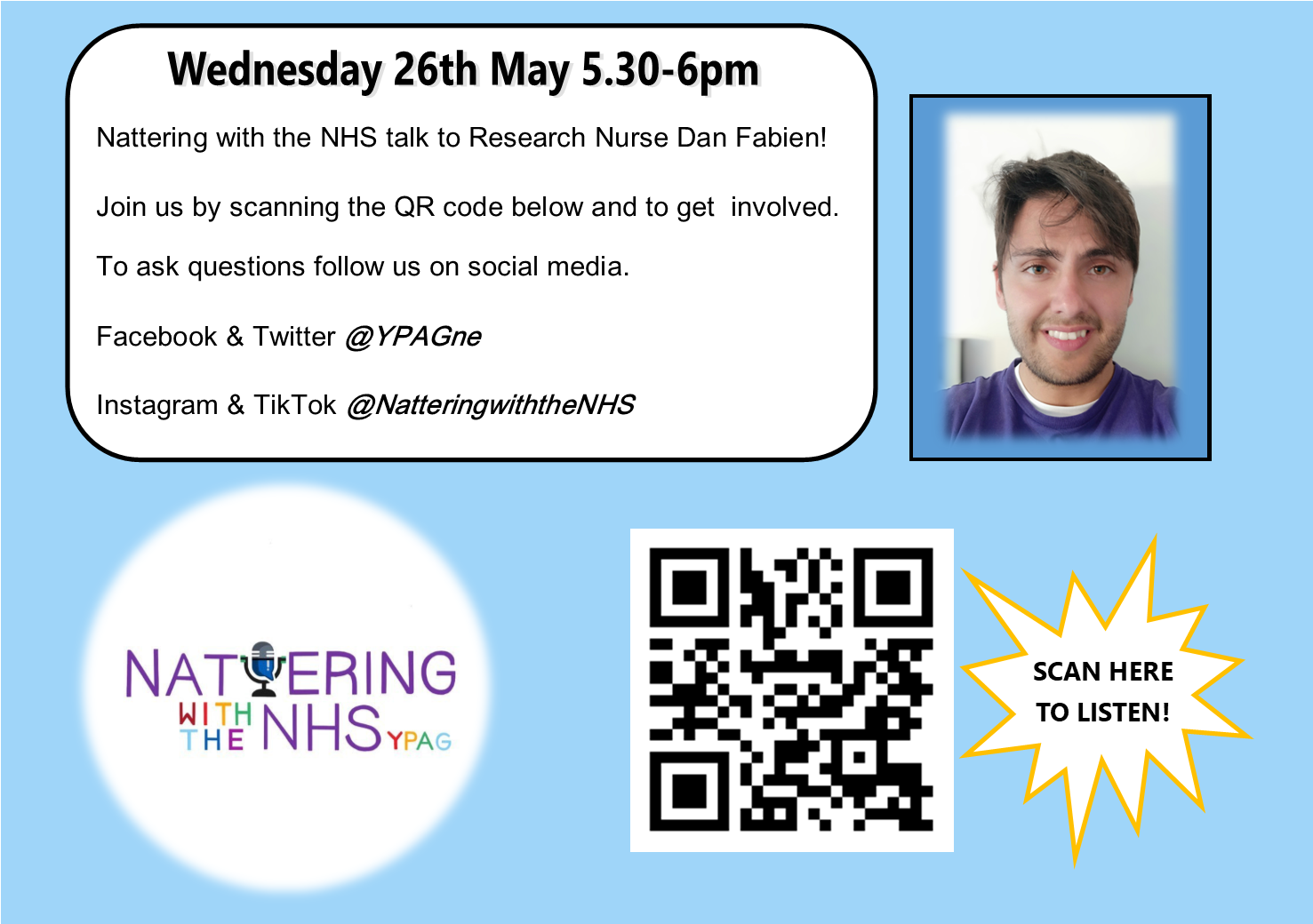 YPAGne Launch Nattering with the NHS Newcastle Hospitals Charity