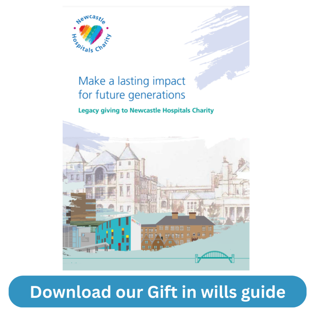 This is an image of the front cover of our Gift in Wills guide - clicking this image will download our Gift in Wills guide.