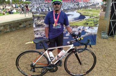 Omar Hossain at the Cape Argus cycle event.